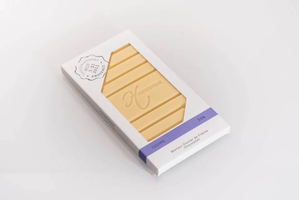 hawecker-ivoire-33-tablette-chocolat-blanc-85-g-vanille image 1