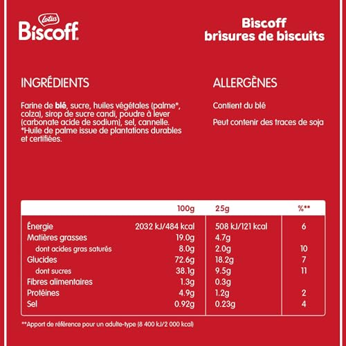 lotus-biscoff-brisures-de-biscuits-speculoos-750g-vegan image 7